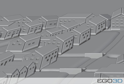 EGO3D_Stadtrelief_Pöttmes_Detailansicht_des_Modells