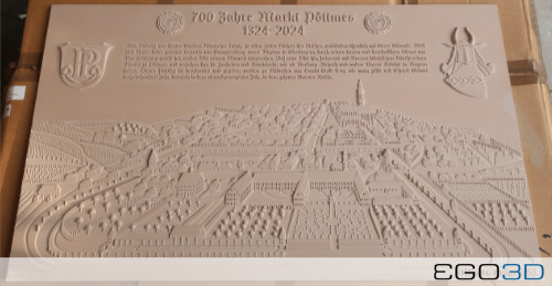 EGO3D_Stadtrelief_Pöttmes_fertig_gefrästes_Modell